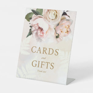 Rosa Brautparty Geschenke und Karten Unterschreibe Sockelschild