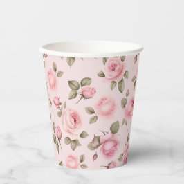 Rosa Brautparty Pappbecher