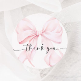 Rosa Brautparty Runder Aufkleber