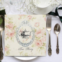 Rosa Brautparty Tee Party Einladung