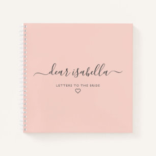 Rosa Briefe an die Braut Andenken Notizbuch