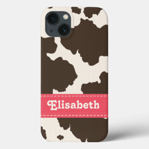 Rosa Brown-Kuh-Druck Case-Mate iPhone Hülle