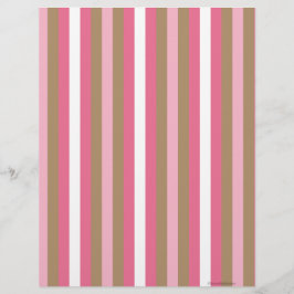 Rosa Brown Striwn Scrapbook Paper