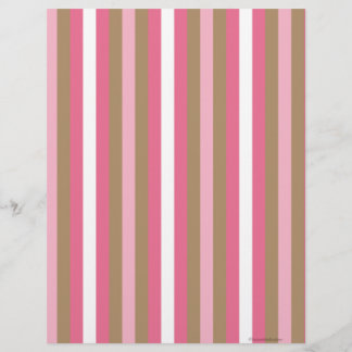 Rosa Brown Striwn Scrapbook Paper