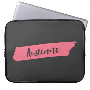 Rosa Brush Austenit Laptopschutzhülle