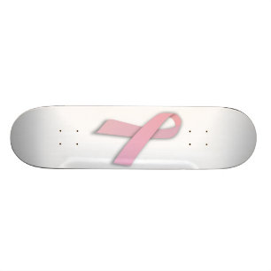 Rosa Brustkrebs-Bewusstseins-Band Skateboard