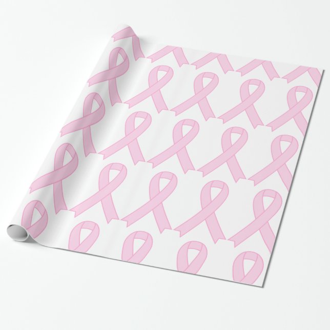 Rosa Brustkrebs-Bewusstseinsband Geschenkpapier (Ungerollt)