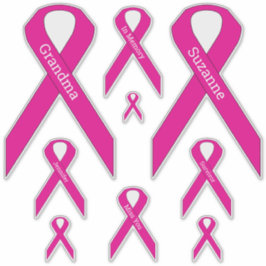 [Rosa] Brustkrebs-Bewusstseinsband Vinyl Decal Aufkleber