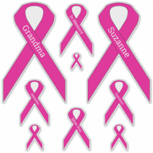[Rosa] Brustkrebs-Bewusstseinsband Vinyl Decal Aufkleber