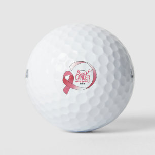 Rosa Brustkrebs-Schleife Zeichnend BCA Monat Golfball