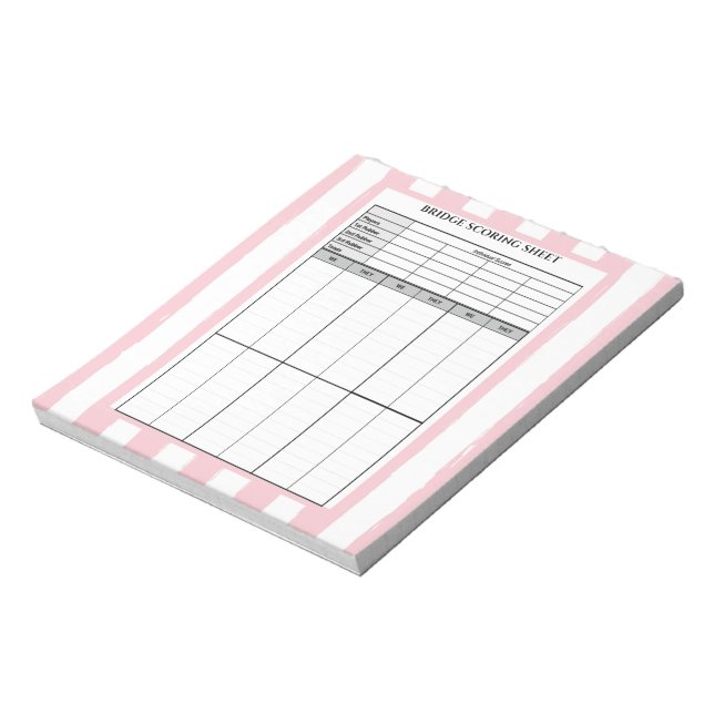 Rosa Brustplatte Notizblock (Rotiert)