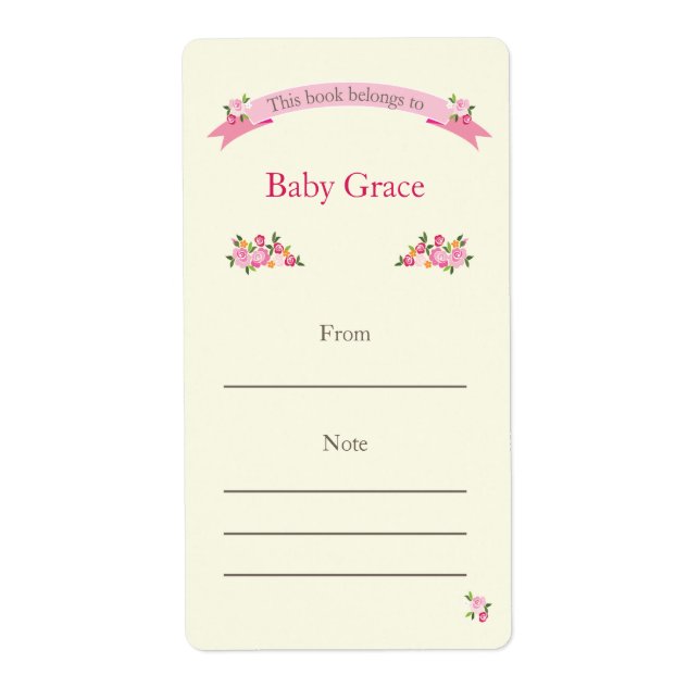 Rosa Buchzeichen (Vorne)