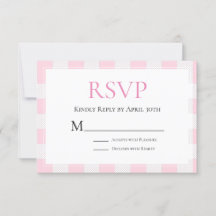 Rosa Buffalo Karo Wedding RSVP