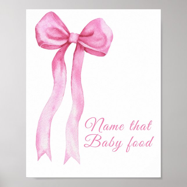Rosa Bug - Name dieses Babynahrung Poster (Vorne)