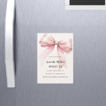Rosa Bugcreme elegant SWEET 16 Luxus Magneteinladung<br><div class="desc">Das weiche beige,  cremefarbene Dekor ist mit einem großen,  rosa Bogen geschmückt. Personalisieren und fügen Sie einen Namen und Party-Details hinzu.</div>