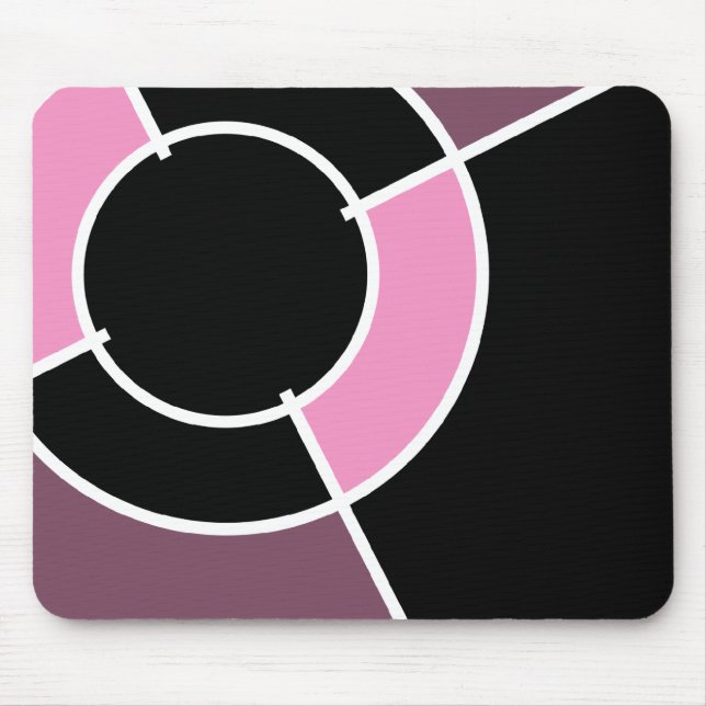 Rosa Bullseye Mousepad (Vorne)