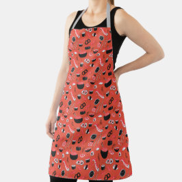 Rosa bunt japanischer Sushi Food Prep Koch Schürze