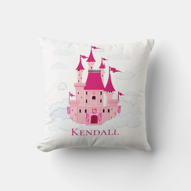 Rosa Burg Personalisiert Giro del Malcantone  Kissen (Vorderseite)