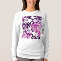 Rosa Burgund-Blume Botanisches Muster