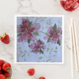 Rosa Burgund und Blau Serviette