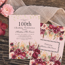 Rosa-burgunderrote Blumen mit goldenem Glitter zum