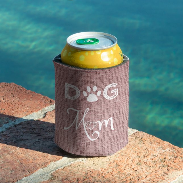 Rosa Burlap Hund Mama Cooler Dosenkühler (In Situ Pool)