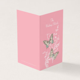 Rosa Butterflies Hochzeitsplan