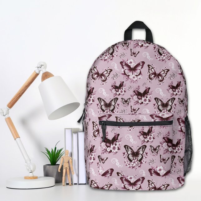Rosa Butterfly-Rucksack Bedruckter Rucksack (Von Creator hochgeladen)