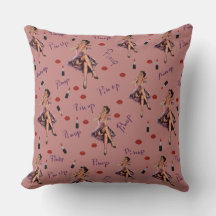 Rosa Button nach oben