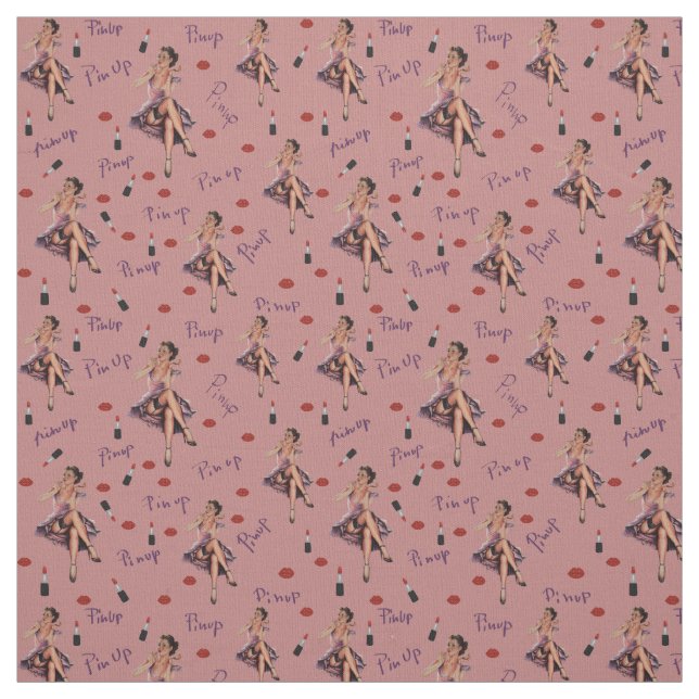 rosa Button-up-Mädchentyp Stoff (Muster)