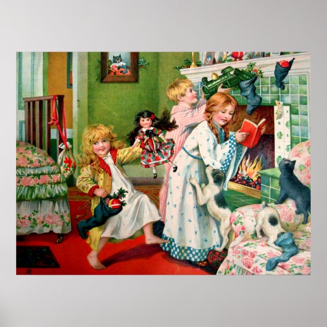 Rosa C. Petherick: Weihnachts-Shopping Poster (Vorne)