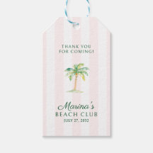 Rosa Cabana Streifen Palm Beach Club Danke