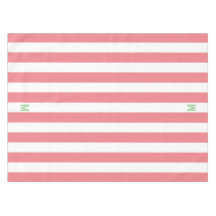 Rosa Cabana Streifen und Personalisiert grüne Mono