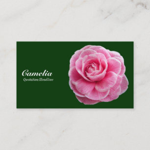 Rosa Camelia - Dunkelgrün 003300 Visitenkarte