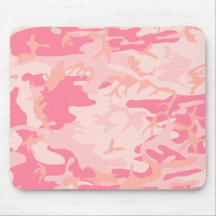Rosa Camo - Mädchenhaftes Camo Mousepad