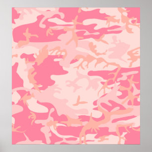 Rosa Camo - Mädchenhaftes Camo Poster