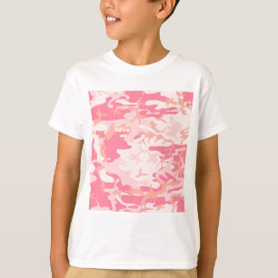 Rosa Camo - Weibliches Camo T-Shirt