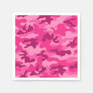 Rosa Camouflage Adventure Grit Konkurrenz Ja ich k Serviette
