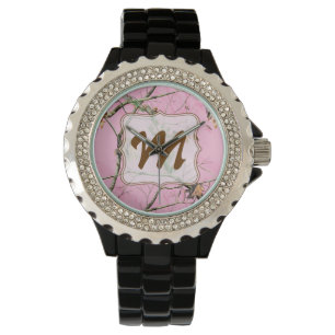 Rosa Camouflage Camouflage Jagen Girl Real Tree Sc Armbanduhr