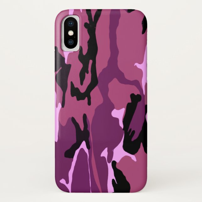 Rosa Camouflage Case-Mate iPhone Hülle (Rückseite)