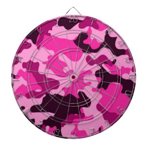 Rosa Camouflage Dartboard Dartscheibe