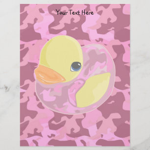 Rosa Camouflage Ducky