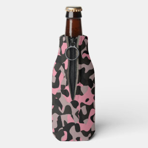 Rosa Camouflage Flaschenkühler