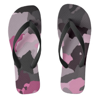 rosa Camouflage Flip Flops