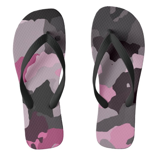 rosa Camouflage Flip Flops (Fußbett)