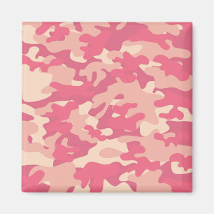 rosa Camouflage Magnet