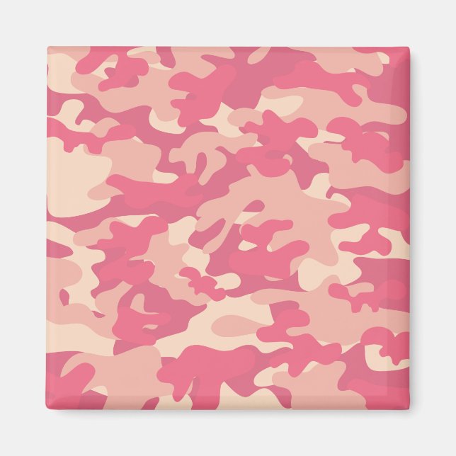 rosa Camouflage Magnet (Vorne)