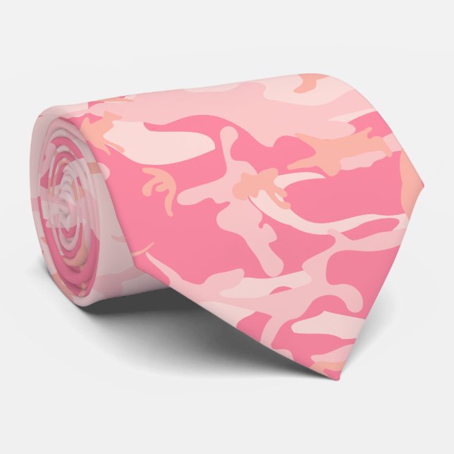 Rosa Camouflage, Militär, Armee Krawatte (Gerollt)