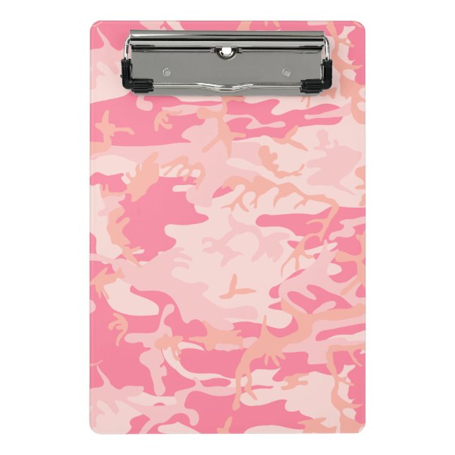 Rosa Camouflage, Militär, Armee Mini Klemmbrett (Vorderseite)