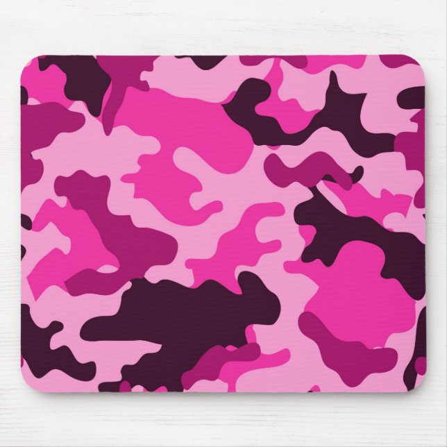 Rosa Camouflage Mousepad (Vorne)